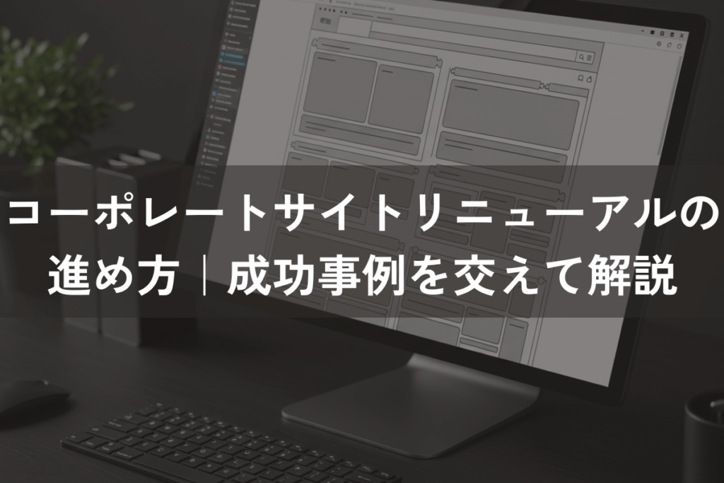 コーポレートサイトリニューアルの進め方|成功事例を交えて解説